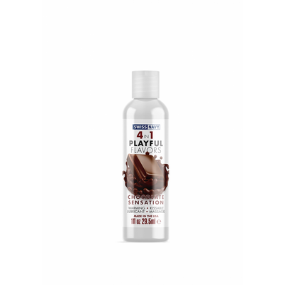 4 In 1 Lubricant met Chocolade Sensation Smaak - 1 fl oz / 29