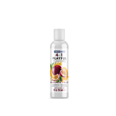 4 In 1 Lubricant met Wild Passion Fruit Smaak - 1 fl oz / 30 ml