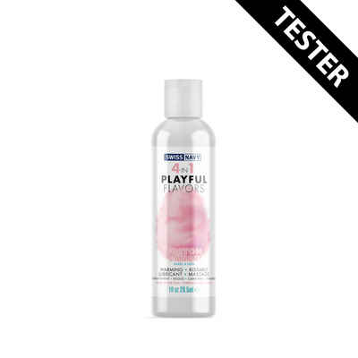 4 in 1 Lube met Suikerspin Smaak - 1 fl oz / 30 ml - Tester
