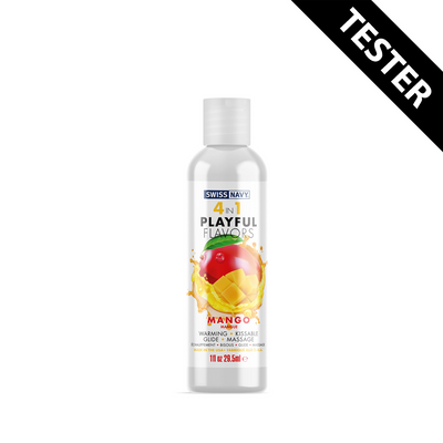 4 in 1 Lubricant met Mango Smaak - 1 fl oz / 30 ml - Tester