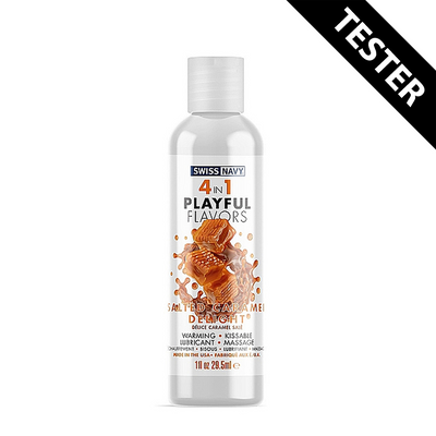 4 in 1 Lubricant met Salted Caramel Delight - 1 fl oz / 30 ml -TESTER