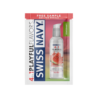 4 in 1 Lubricant met Watermeloensmaak - 0.18 fl oz / 5 ml