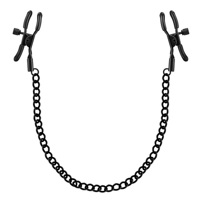 Abrazaderas de cadena para pezones - Negro