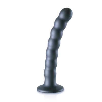 Beaded Silicone G-Spot Dildo - 6.5'' / 16