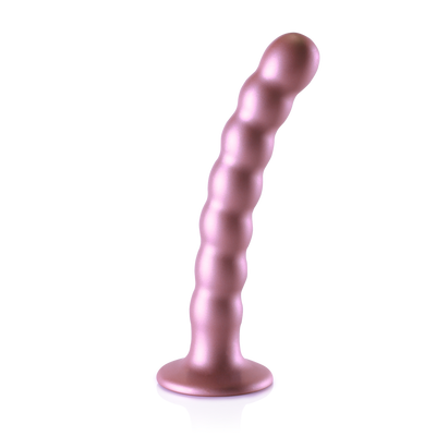 Beaded Silicone G-Spot Dildo - 6.5'' / 16