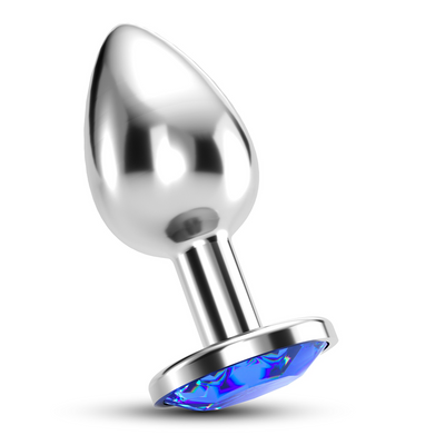 Bijou - Plug Anal de Joya - Grande - Azul
