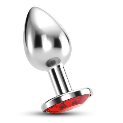 Bijou - Plug Anal de Joya - Grande - Rojo