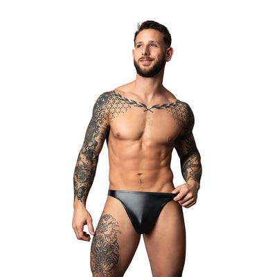 Bong Thong Wetlook - L/XL - Negro