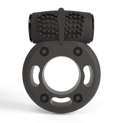 Booster - Anillo para el pene con bala vibradora - Negro