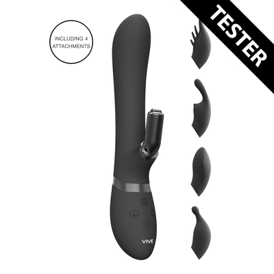 Chou - G-Spot Rabbit  Clitoral Stimulator - Zwart - Tester