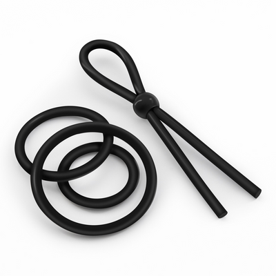Daltons - Juego de anillos de silicona - Negro