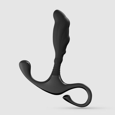 Djinn - Masajeador de Próstata de Silicona - Negro