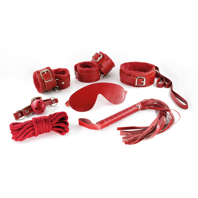 Dungeons and Maidens - Kit BDSM de 8 Piezas - Rojo