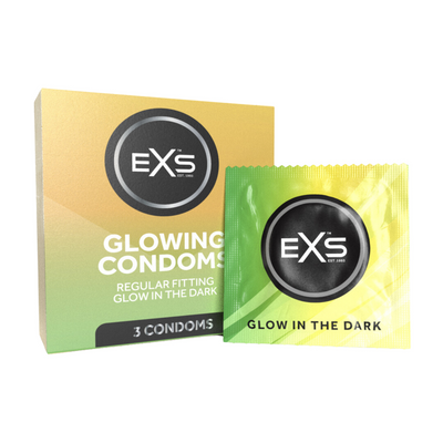 EXS Glow - Condooms - 3 Stuks