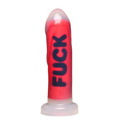 FUCK - Dildo de silicona - Rojo