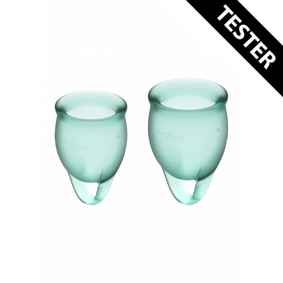 Feel Confident Menstrual Cup - Donkergroen - Tester