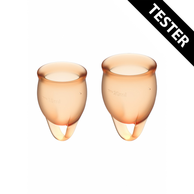 Feel Confident Menstruatiecup - Oranje - Tester