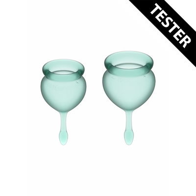 Feel Good Menstruatiecup - Donkergroen - Tester