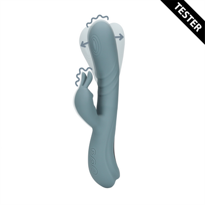 Fingering Motion Rabbit Vibrator - Weathervane Grey - Tester