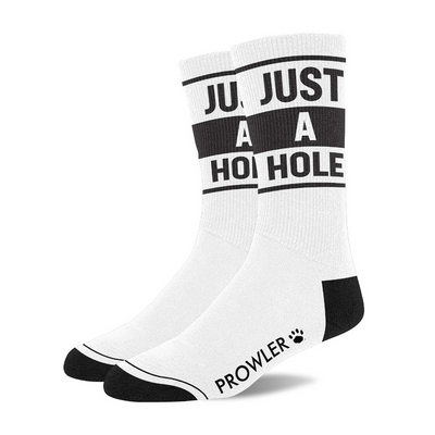 Just A Hole Sokken - Wit/Zwart