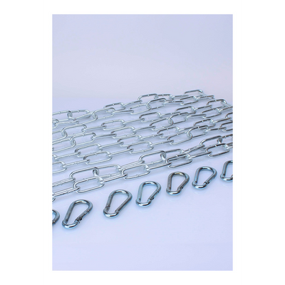 KIT 4 X 120 cm Grote Link Ketting + 8 Karabiners
