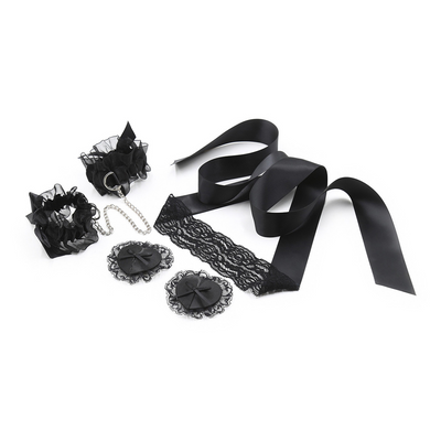 Lace Me Up - Conjunto Lencero de Bondage - Negro