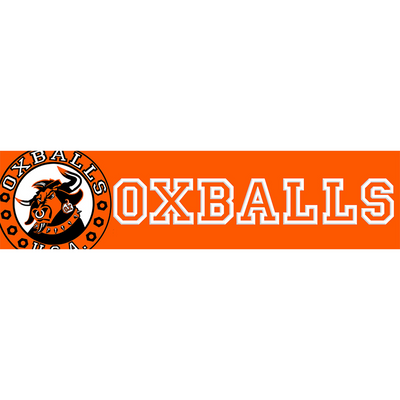 Oxballs Header Signage - Logo en Tekst 23 x 6 Smal
