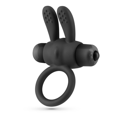 Pluto - Anillo para el pene con bala vibradora - Negro
