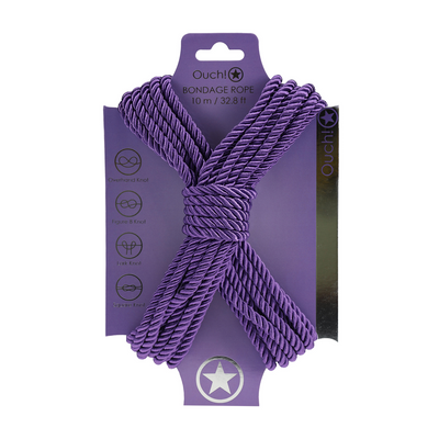 Polyester Bondage Touw - 10 m - Paars