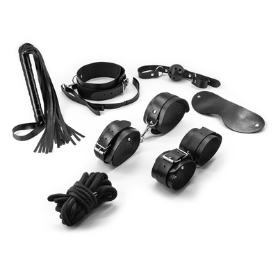 Punisher - Kit de Bondage de 8 Piezas - Negro