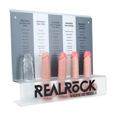 RealRock Acrylic POS Material Set Display - Store Wall Mount
