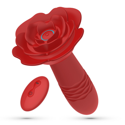 Romeo - Plug Anal con Movimiento y Control Remoto - Rojo