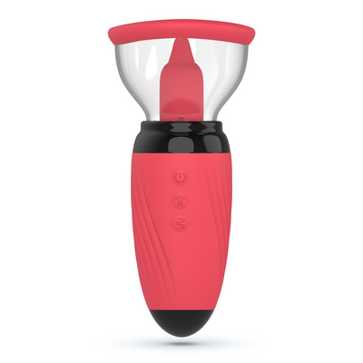 Scarlet - Bomba de Vulva Vibrante y de Succión - Roja