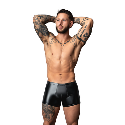 Short Pouch Wetlook - L - Negro