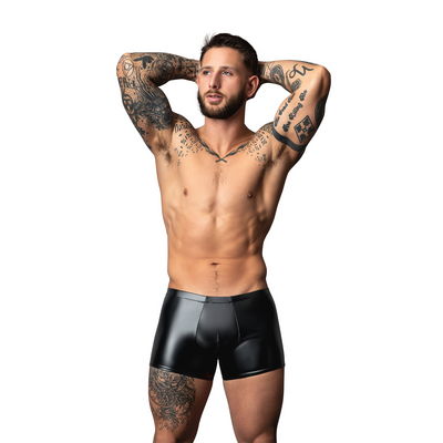 Short Pouch Wetlook - XL - Negro