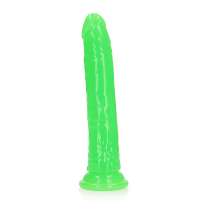 Slanke Realistische Dildo met Zuignap - Glow in the Dark - 9'' / 22