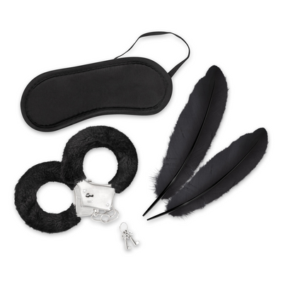 Sueño de Amantes - Kit de Bondage de 4 Piezas para Principiantes - Negro