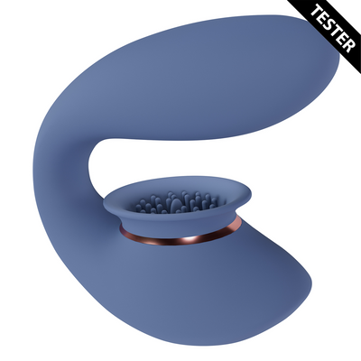 Twitch 3 - Oplaadbare Vibrator en Suction - Blauw/Grijs - Tester