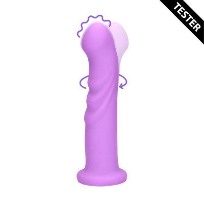 Ultra Zachte Siliconen Draaibare G-Spot Vibrator - Lavendel Spectacle - Tester