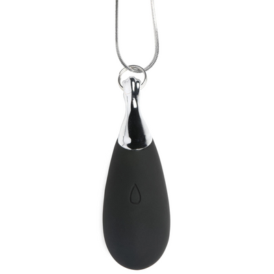 Vibrerende Silicone Druppelketting - Zwart