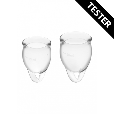 Voel je Zeker - Menstruatiecup - Transparant - Tester