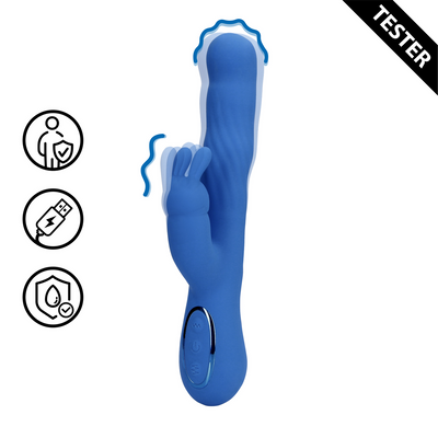 Wiggle Rabbit Vibrator - Jetset Blauw - Tester