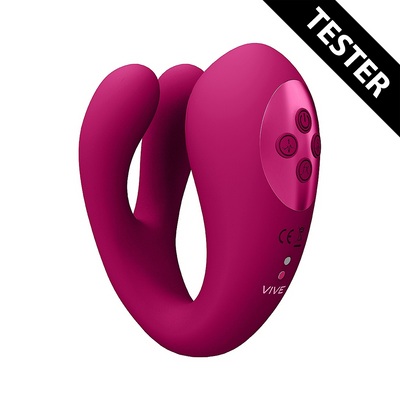 Yoko - Triple Action Vibrator Dual Prongs met Clitorale Pulse Wave - Tester