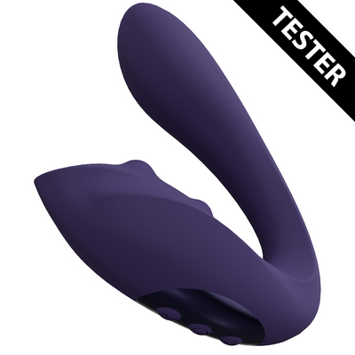Yuki - Dual Motor G-Spot Vibrator met Masserende Parels - Paars - Tester