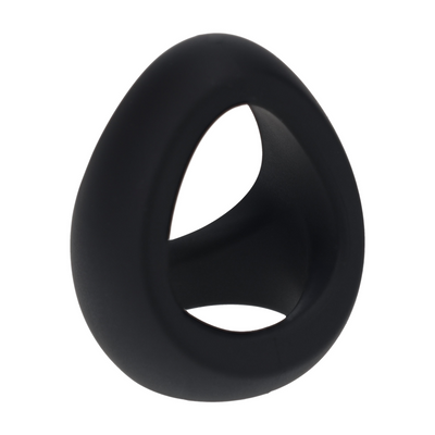 Anillo de silicona Soft Tri O - Negro