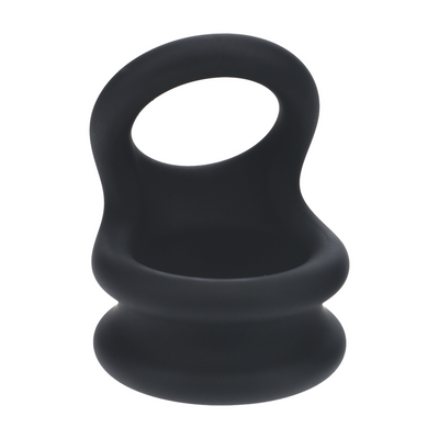 Anillo de silicona doble ancho - L - Negro