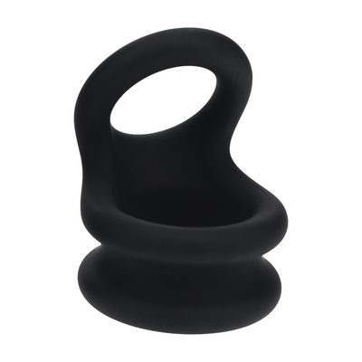 Anillo de silicona doble ancho - S - Negro