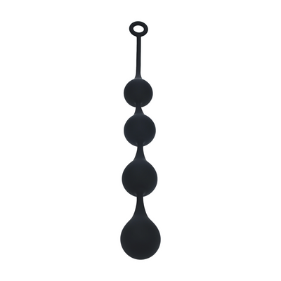 Bolas Anales de Silicona en Forma de Gota de Agua - XL - 50mm - Negro
