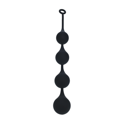 Bolas Anales de Silicona en Forma de Gota de Agua - XXL - 60mm - Negro