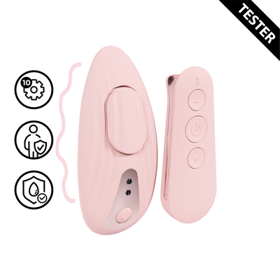 Céleste - Vibrador de Panty con Control Remoto - Rosa - Tester